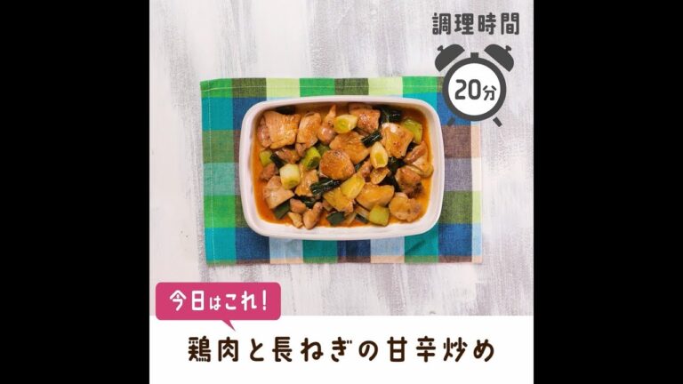 鶏肉と長ねぎの甘辛炒め【作り置き／常備菜】