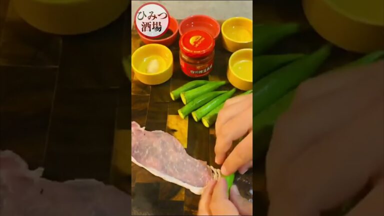 【オクラの肉巻き甘辛だれ、疲労回復にピッタリの簡単おつまみ！】｜クラシル #Shorts