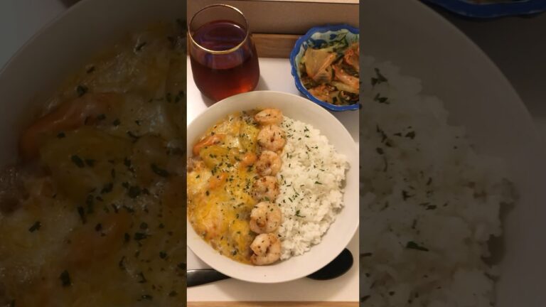 [エビカレーライス🦐]#shorts #料理 #アメリカ #アメリカ生活 #カレー