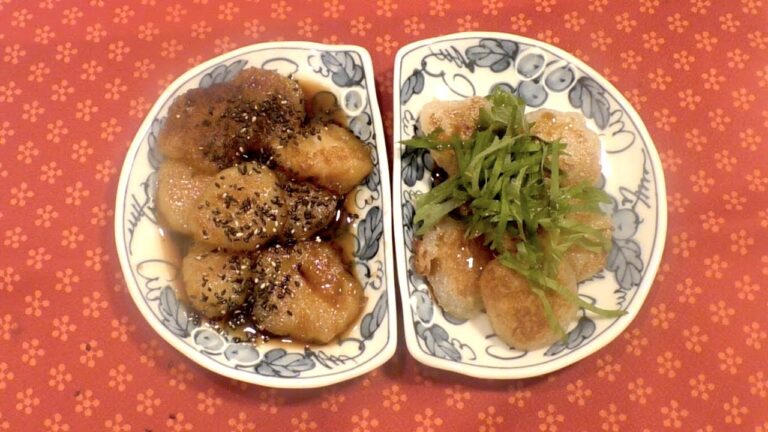 大根もちの作り方。ポン酢＆甘辛たれ。