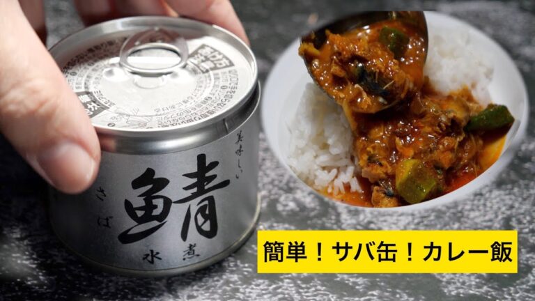 悩んだらコレ【超絶簡単！サバ缶カレー】キャンプ飯でも作るべし！感動の味