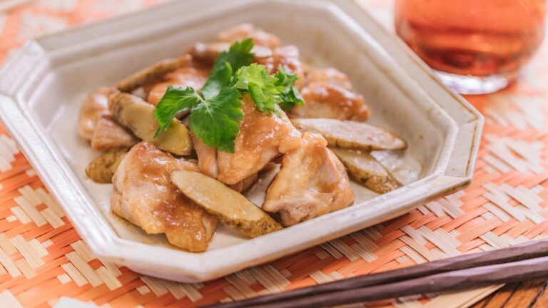 鶏ごぼう青じそ照り焼き