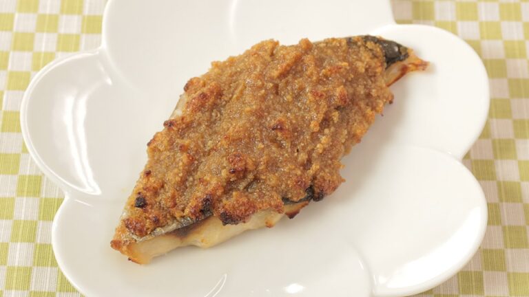 白身魚の味噌マヨ焼き