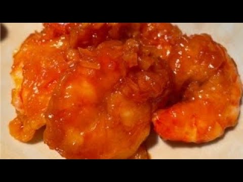 エビチリ　スイートチリソースで作る　Shrimp chili　#shorts   स्वादिष्ट