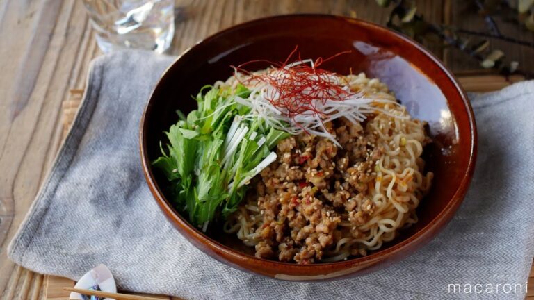 【インスタント麺をアレンジ】ピリ辛肉みそ和え麺