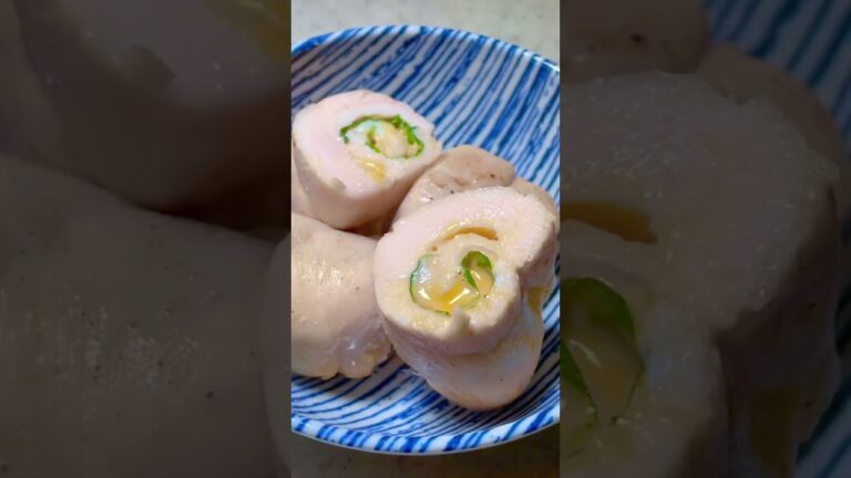 ささみ大葉チーズ巻き🧀お弁当にぴったりのおかずを作りました🤤