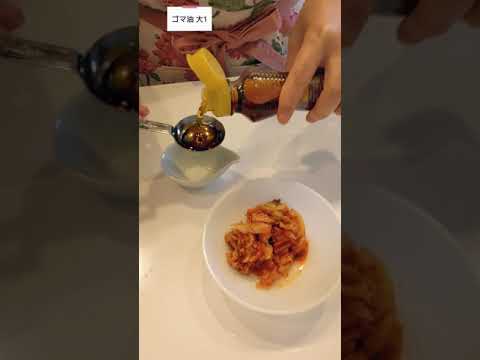 🍳豆腐で一品☆キムチ乗せるだけ😋【不器用な私が作る簡単で美味しい料理編】#shorts
