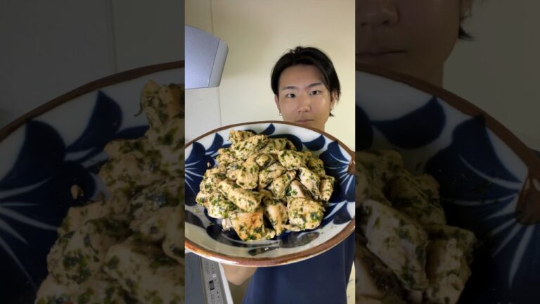 【鶏むね肉】のり塩チキン！#shorts #自炊 #ダイエットレシピ