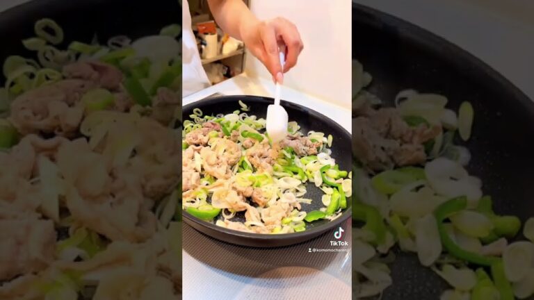 ピーマン長ネギ豚肉の炒め物#shorts #料理 #簡単レシピ