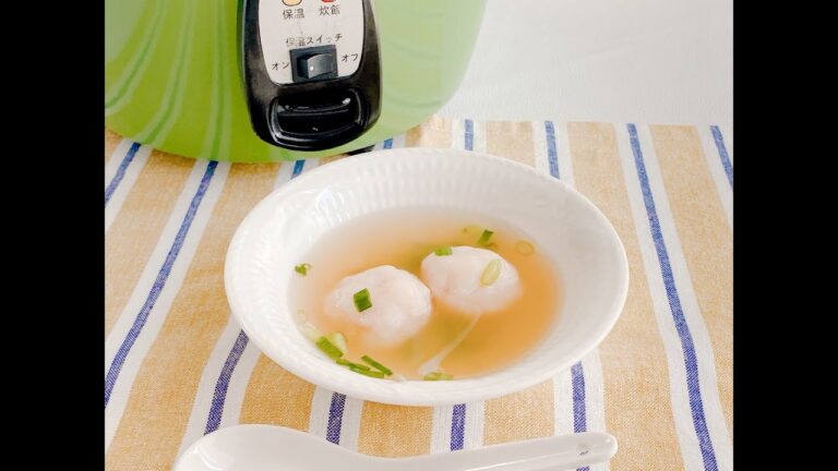 【大同電鍋レシピ】えび団子のスープ
