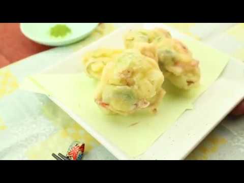 そら豆と桜海老のかき揚げ