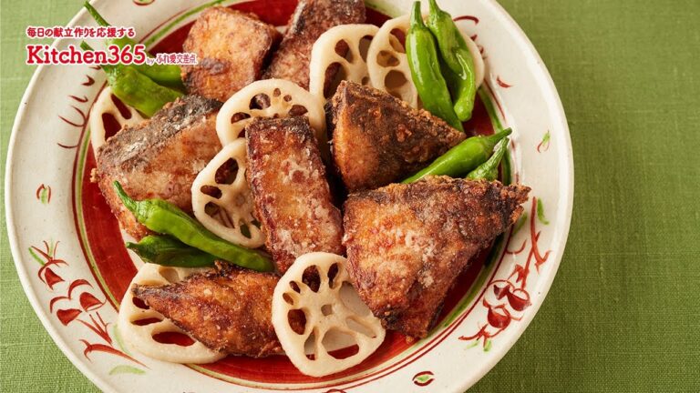 ふれ愛交差点２０２０年１月号「ぶりのピリ辛竜田揚げ」