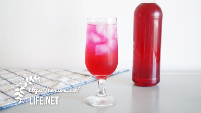 【赤紫蘇ジュース・赤じそシロップの作り方】きょうの料理で話題のレシピで【クエン酸やレモン汁で簡単！】