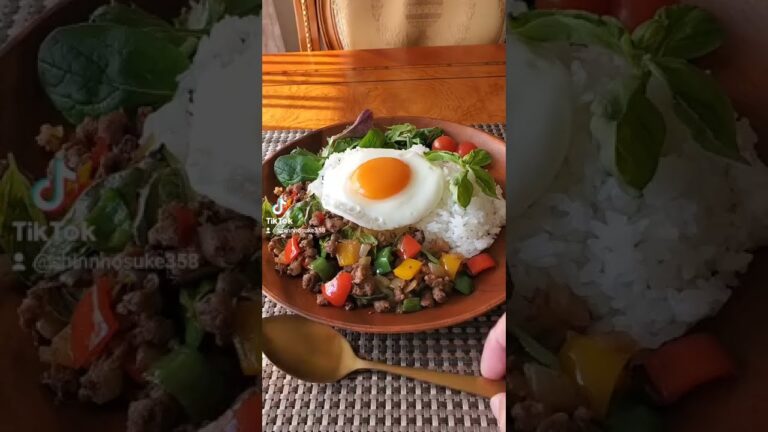 手軽で簡単美味しい『ガパオライス』