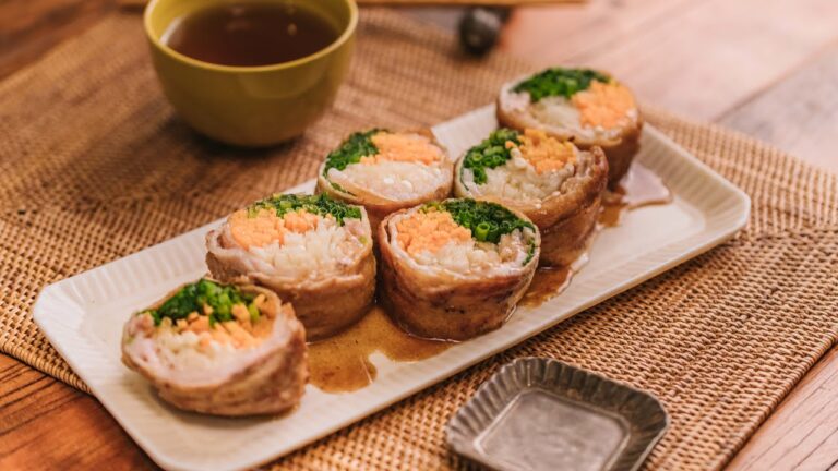 野菜のジャンボ肉巻き