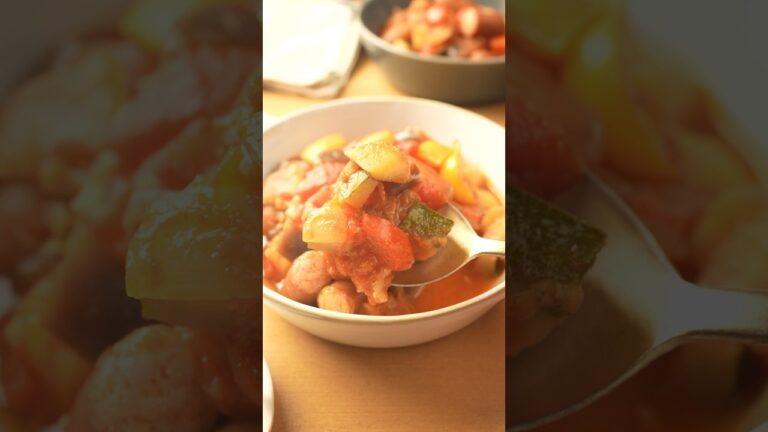 夏野菜が存分に堪能できる！旨みたっぷり【ラタトゥイユ】の作り方 #献立 #簡単レシピ #おうちごはん