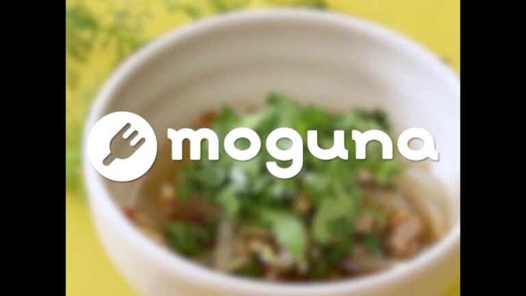 豚挽肉ともやしの 坦々麺風ピーナッツスープ