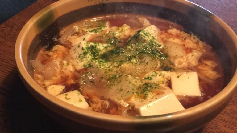 『豆腐玉子とじ」作り方（１００円）