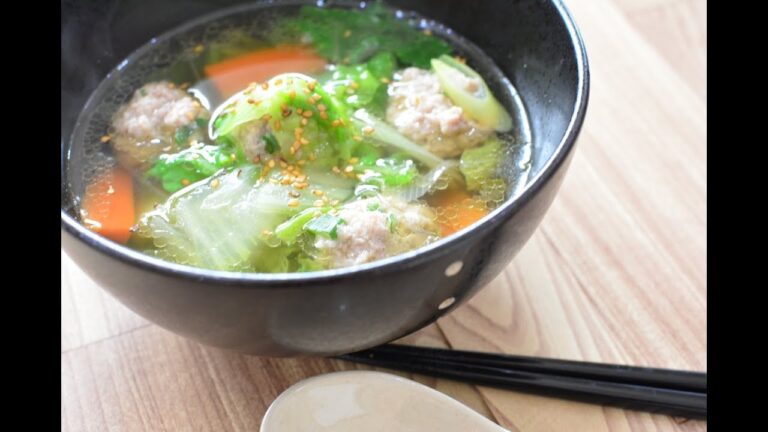ふわふわの美味しい肉団子スープの作り方