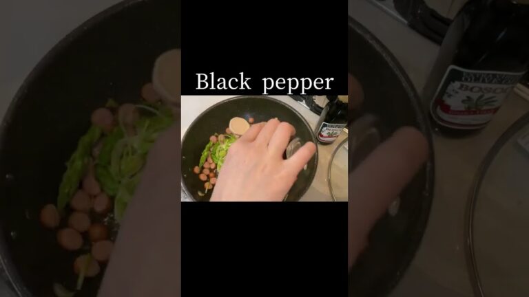 超ロングアスパラでペペロンチーノ！