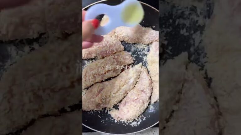 非常識だけどおいしいから許してほしい、しっとりささみカツ風　#ワンパン