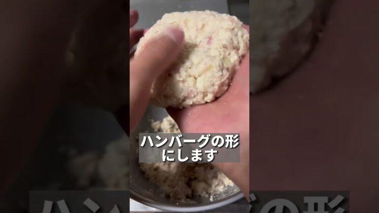 108円で出来る！豆腐ハンバーグ