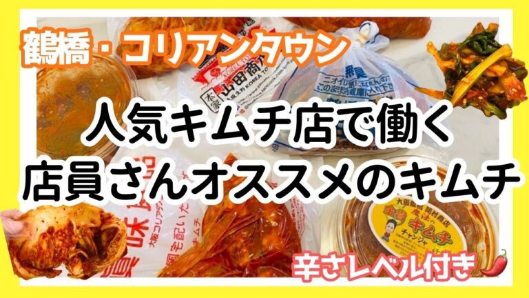 キムチ好きは必見！鶴橋 コリアンタウンのオススメキムチを実食！VLOG SUB 大阪 生野 関西kimuchi 韓国 グルメ / Tsuruhashi in Osaka