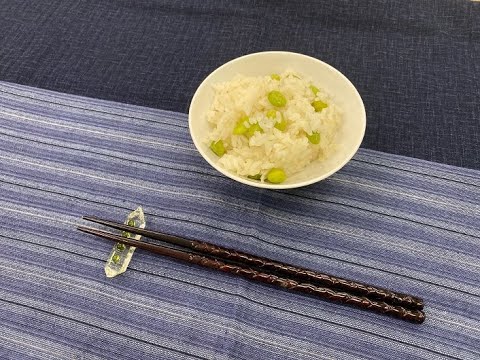 【料理動画】枝豆としらすの混ぜご飯