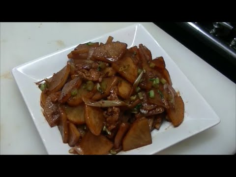 （簡単料理）豚肉と大根の甘味噌炒めの作り方