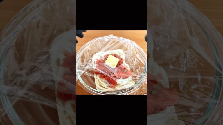 レンジで1発！明太バターうどん
