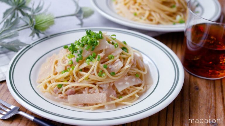 【ツナと大根のさっぱり和風パスタ】フライパンひとつでパパッと簡単！ランチにもおすすめ♪｜macaroni（マカロニ）