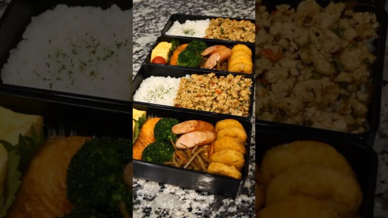 【お弁当作り】ガパオライスが大人気  #Shorts #お弁当 #二段弁当