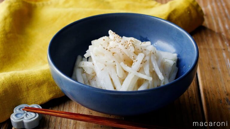 【大根のナムル】作り置きにも！簡単副菜レシピ♪｜macaroni（マカロニ）