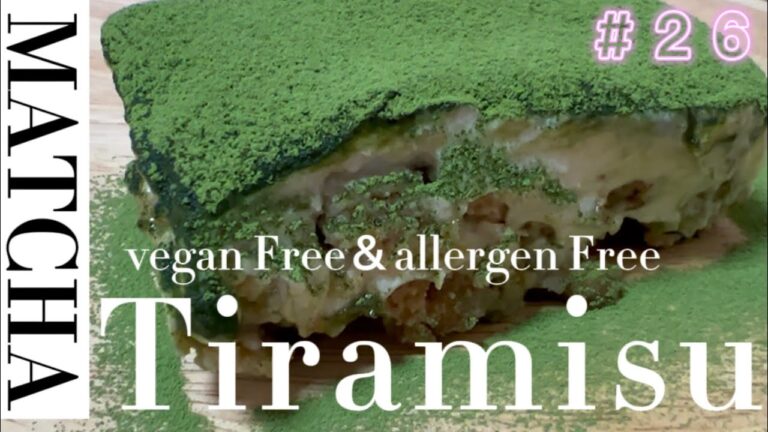 抹茶ティラミス🇮🇹【アレルゲンフリー＆ヴィーガン】【Japanese style🇯🇵】Matcha Tiramisu🇮🇹【allergen Free&vegan】小麦粉・卵・牛乳不使用