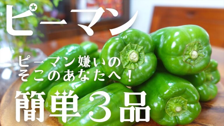 【ピーマンレシピ】一度食べたらやめられない✨ピーマンを使った簡単おつまみ3品