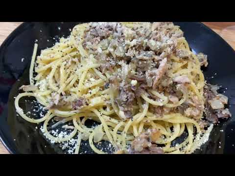 イワシとバジルの簡単速うまパスタ