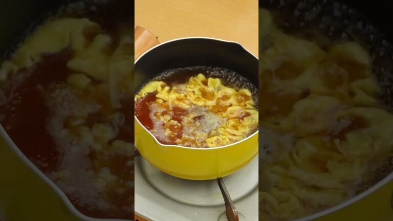 【ふわとろ】かきたま蕎麦【冷蔵庫にある材料で】#shorts