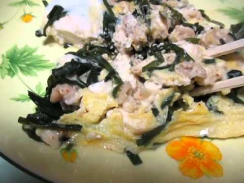 ニラと豆腐の卵とじ