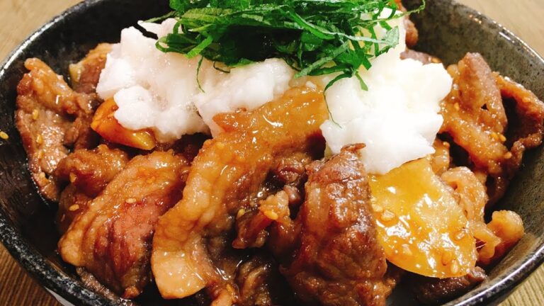 【超簡単】大好きな人に作ってあげて♪『男のハートいちころ丼』How to make yakiniku Bowl