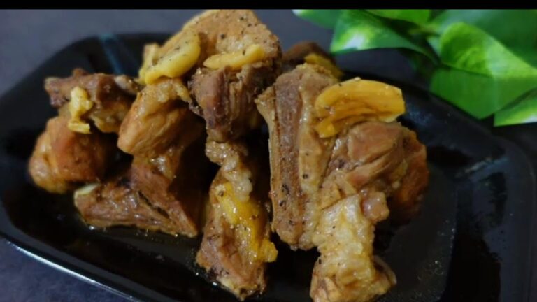 SUB)【衝撃的旨さ!!】焼かない！炊くだけ柔らかスペアリブ♪Spareribs