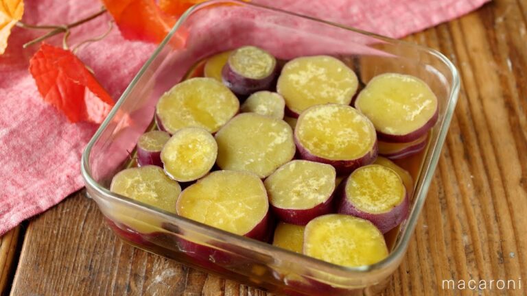 【さつまいもの甘煮】レンジで簡単！お弁当のおかずにもおすすめレシピ♪｜macaroni（マカロニ）