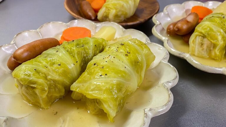 妻と娘にモテたい男が作る晩ごはん【ロールキャベツ】