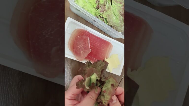 簡単生ハムサラダ／サニーレタス／きゅうりレシピ