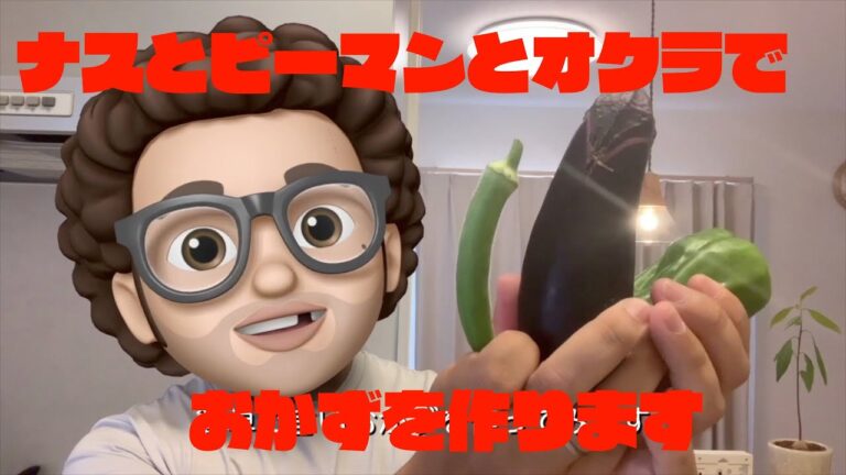 ナスとピーマンとオクラでめちゃうまおかずを作ります！
