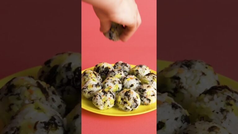 「チュモッパの素」を使って、韓国のひとくちサイズのおにぎりを作ろう！