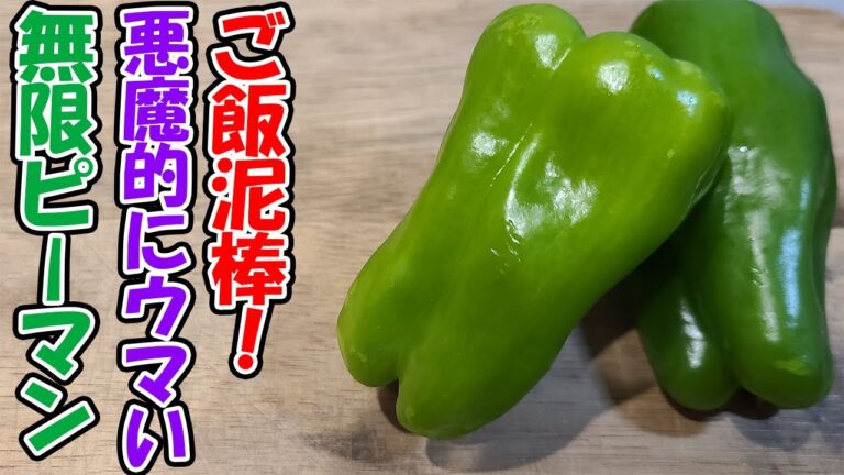 【お弁当おかず】無限ピーマンかつおぶし和えの電子レンジで簡単レシピ！すぐ作れてめっちゃうまい！ご飯が止まらなくなるおいしいメニューの作り方を紹介します【時短弁当】【毎日弁当】