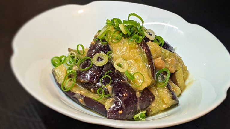 【5分で完成】なす 胡麻味噌和え レシピ ！覚えておくと後一品って時に役立つ旨い料理の作り方！