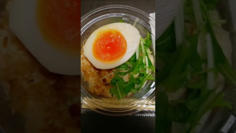 和風ポテトサラダと塩むすび (ˊᗜˋ)