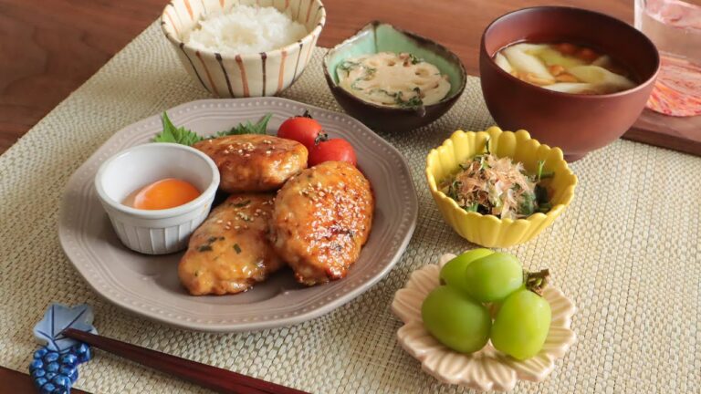 40分で4品！簡単に作れる鶏つくね献立【概要欄レシピ有】