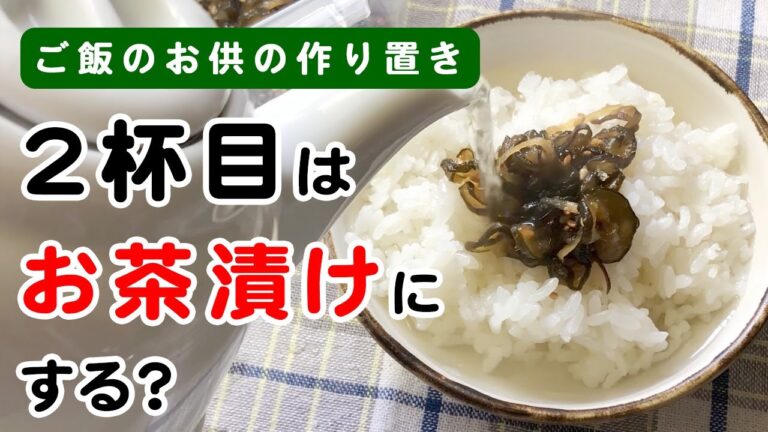 【作り置き】母直伝！きゅうりの佃煮と白ご飯…2杯目はどうする？幸せ感じるとある日のお昼ごはん【ご飯のお供】